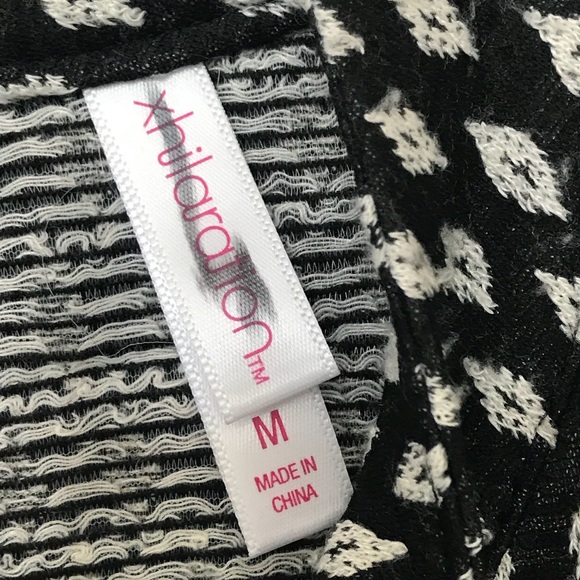 Xhilaration Skater Dress Black And White Size M - Picture 3 of 8